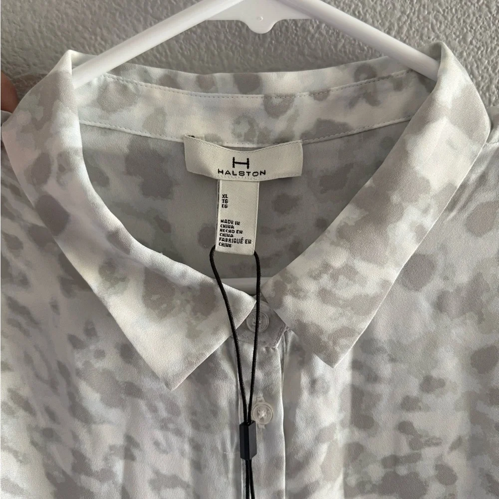 H by Halston Semi Sheer Shirt Dress Size XL NWT Swim Cover Resortwear